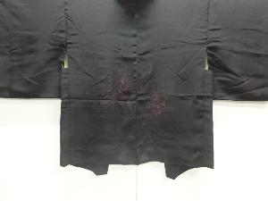 漆菊模様織出し一ツ紋羽織